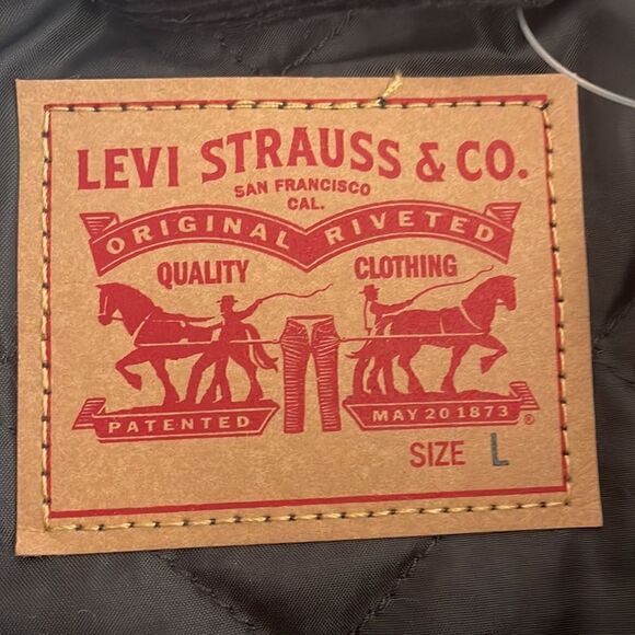 Levi’s Women’s Sherpa Baby Baggy Trucker Black Jacket Size L - Picture 5 of 10